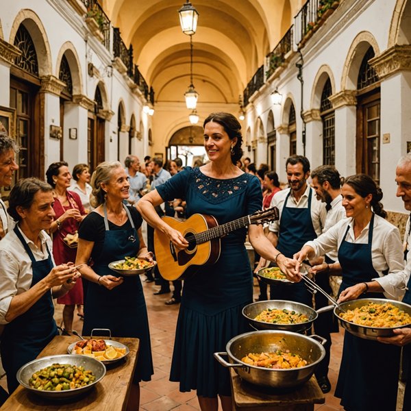 Comment trouver une location de vacances en Andalousie avec des cours de cuisine espagnole et des représentations de flamenco?
